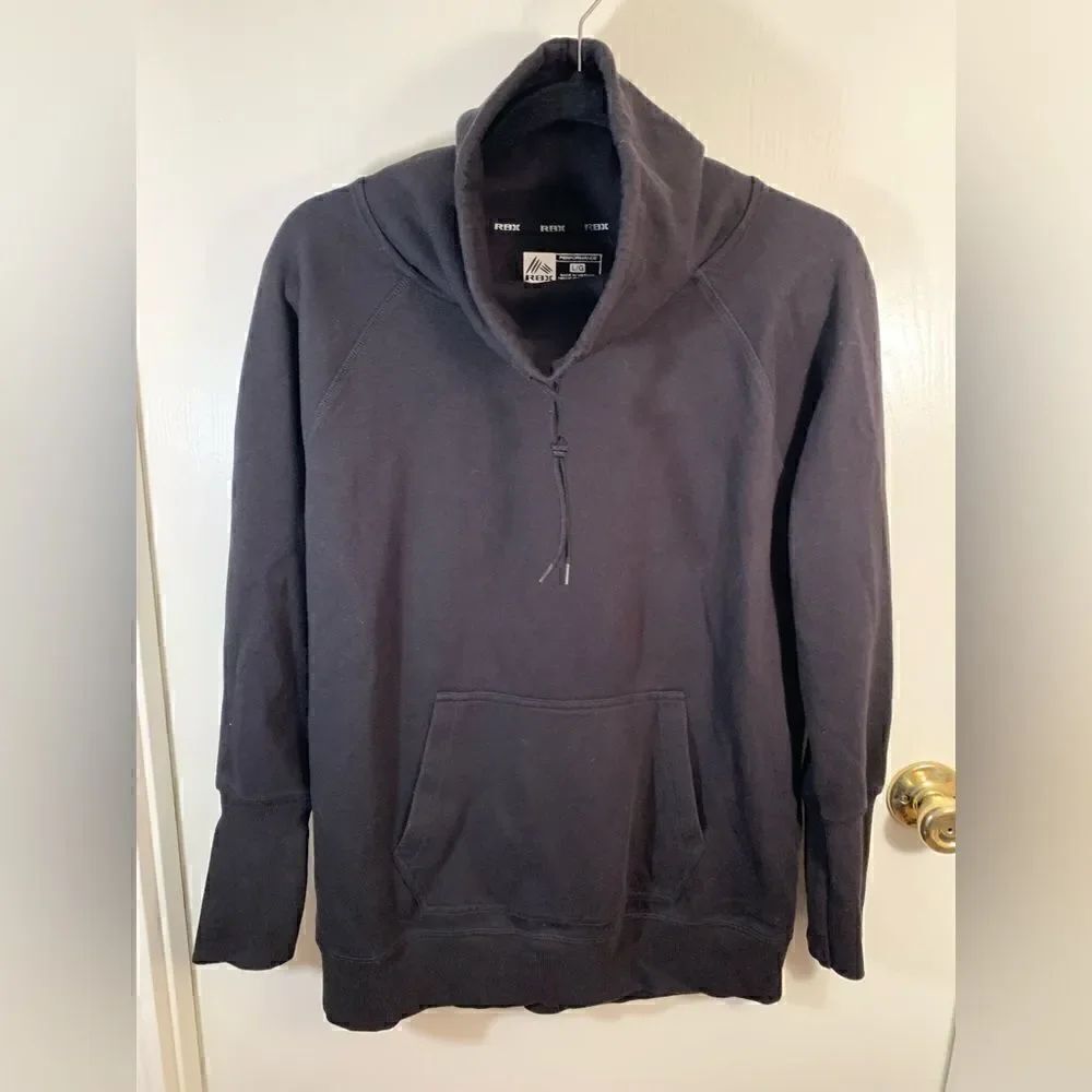 RBX EUC black cowl neck sweatshirt Size large